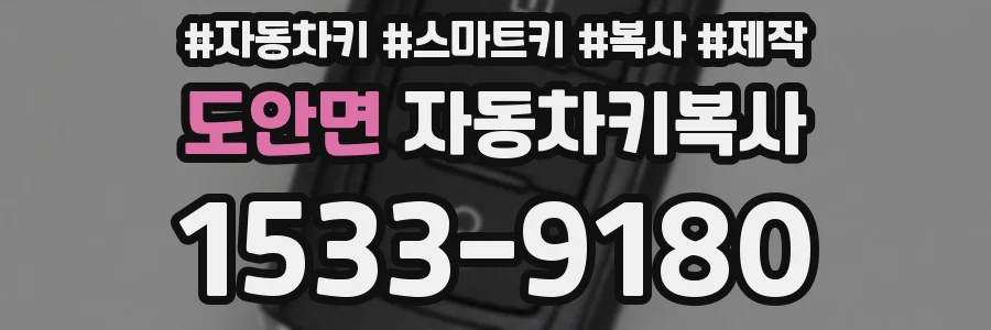 도안면 자동차키복사