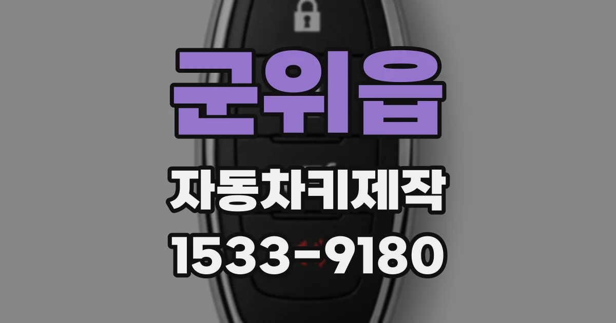 군위읍 자동차키제작