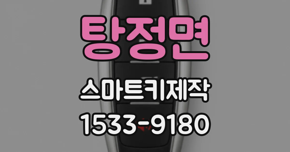 탕정면 스마트키제작