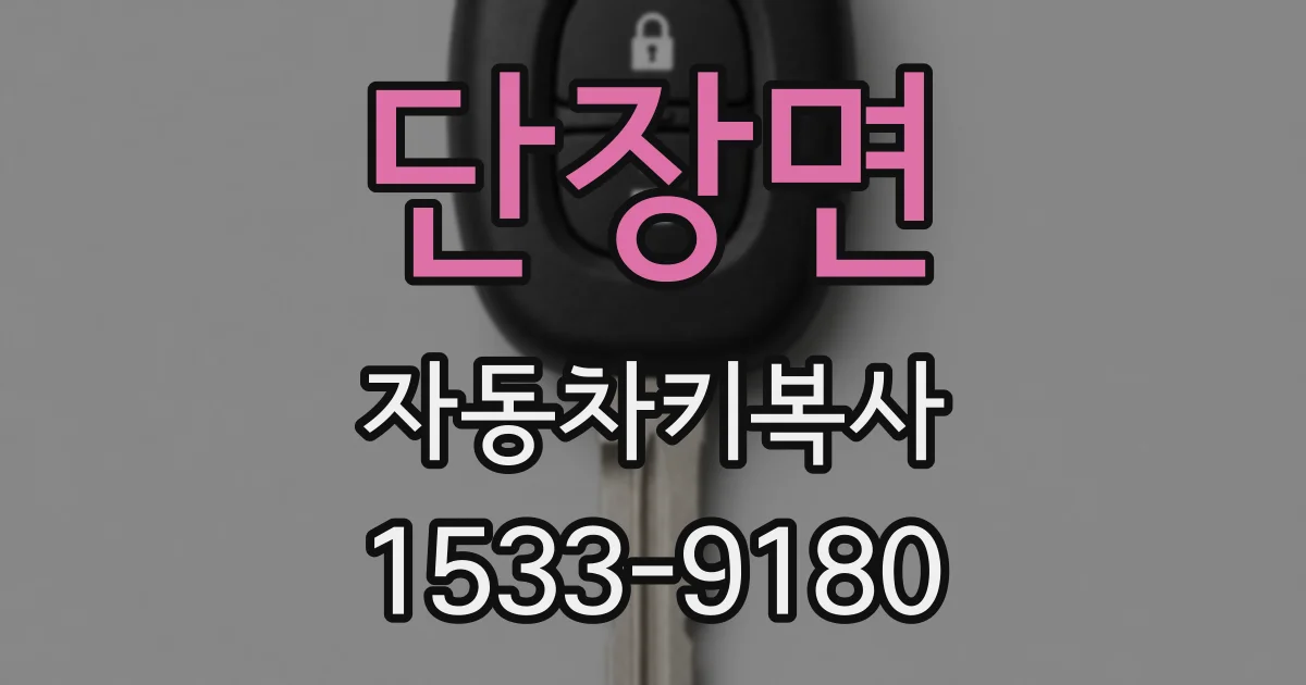 단장면 자동차키복사