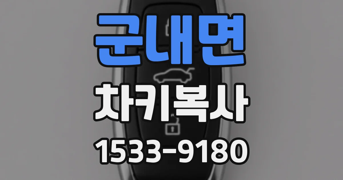 군내면 차키복사