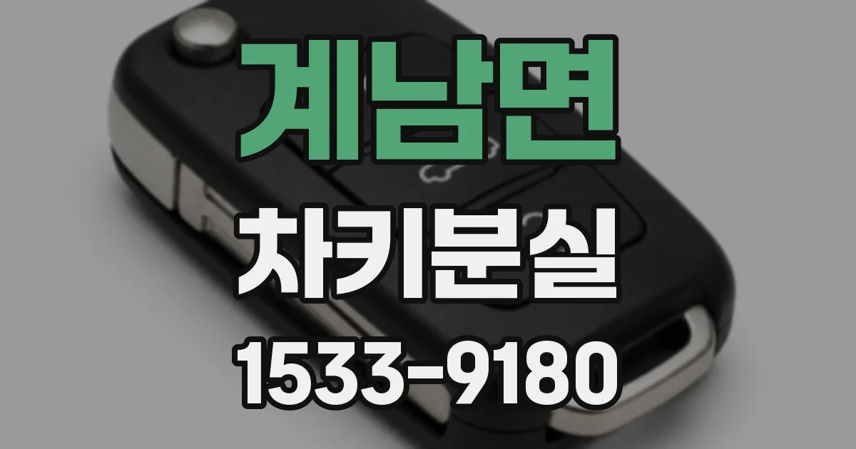 계남면 차키분실