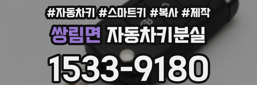 쌍림면 자동차키분실