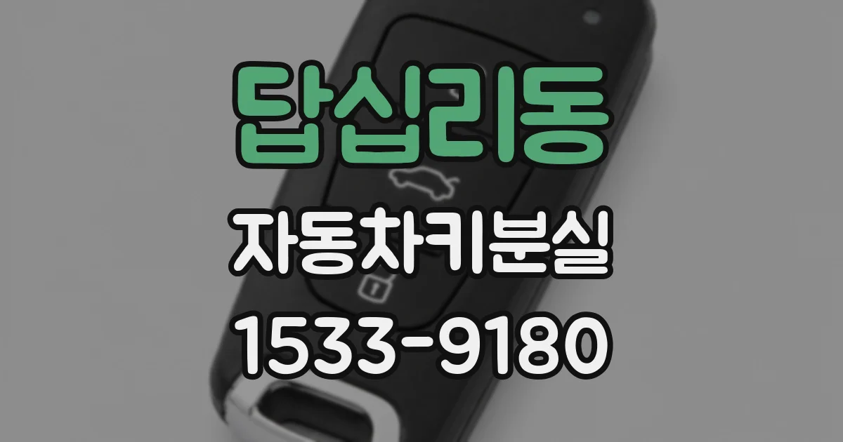 답십리동 자동차키분실