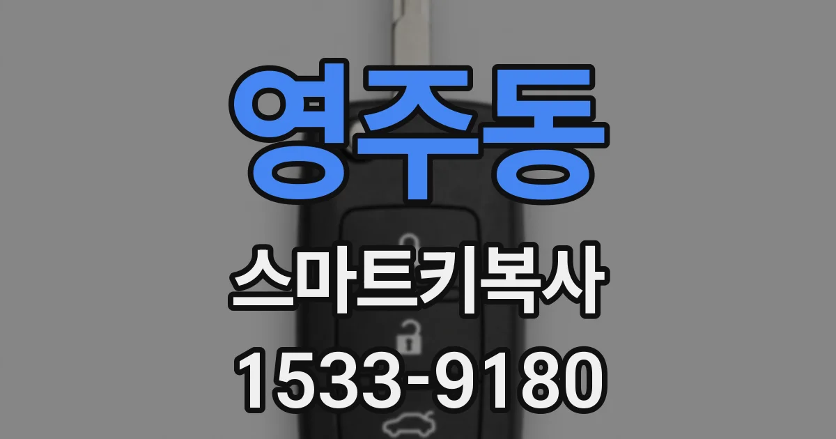 영주동 스마트키복사