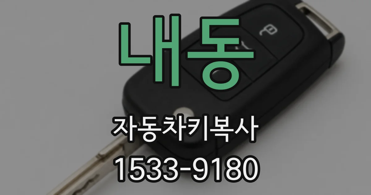 내동 자동차키복사