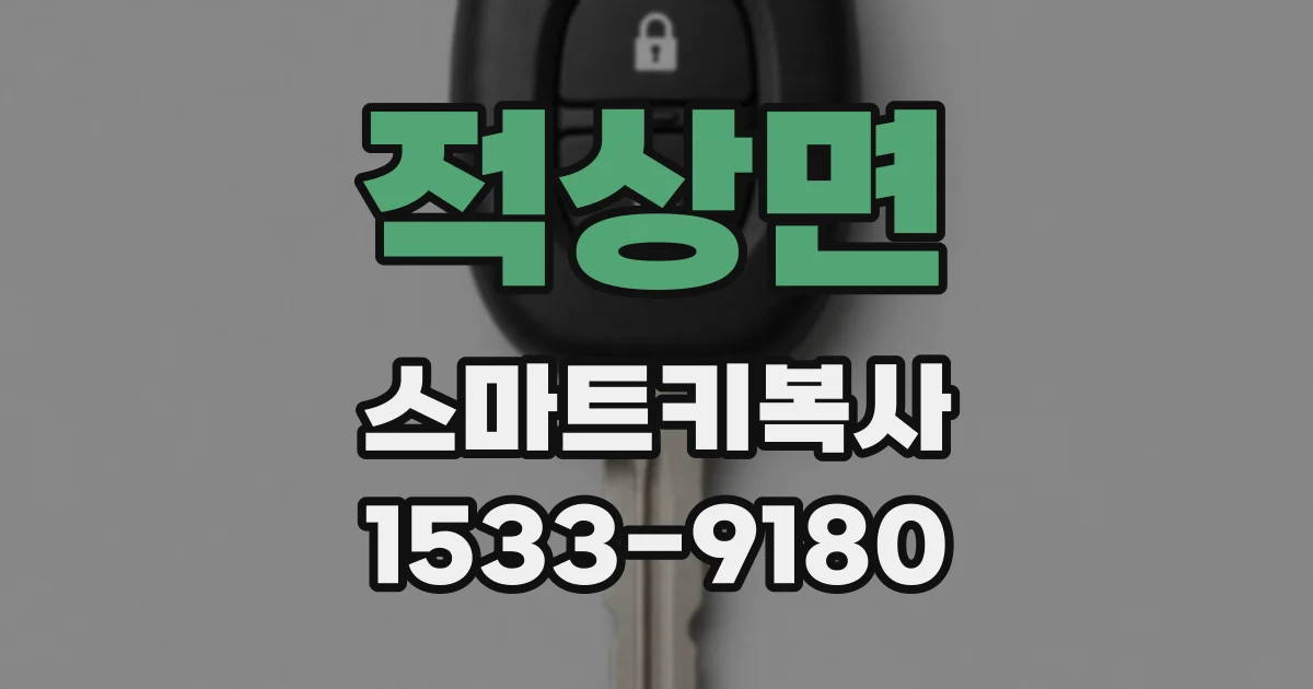 적상면 스마트키복사