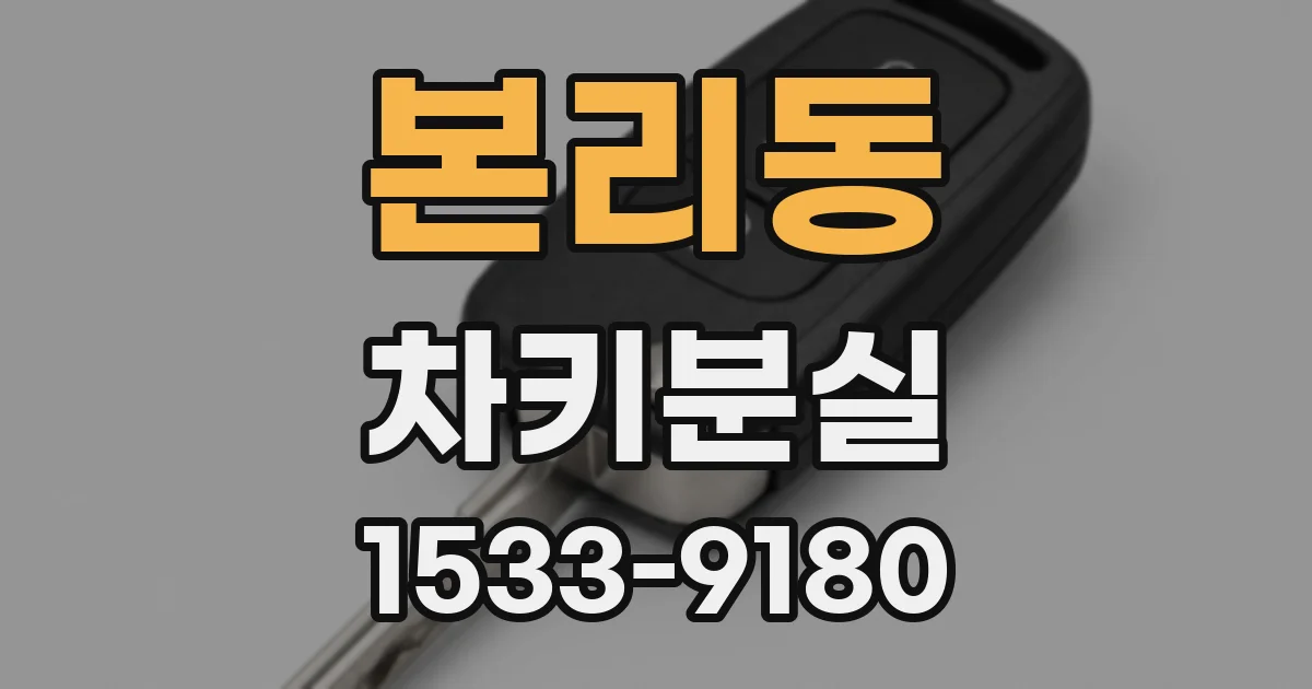 본리동 차키분실