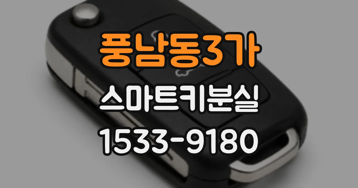 풍남동3가 스마트키분실