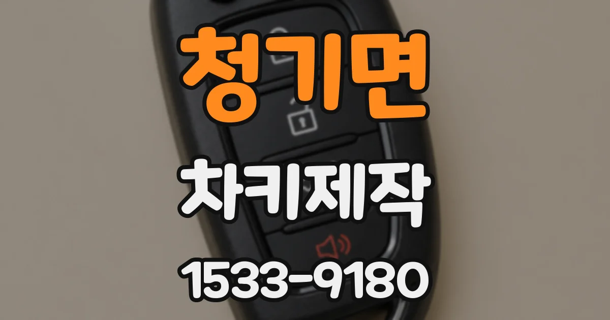 청기면 차키제작
