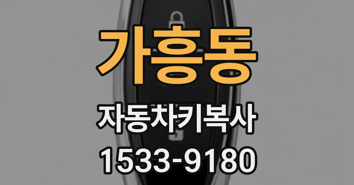가흥동 자동차키복사