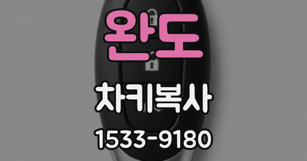 완도 차키복사