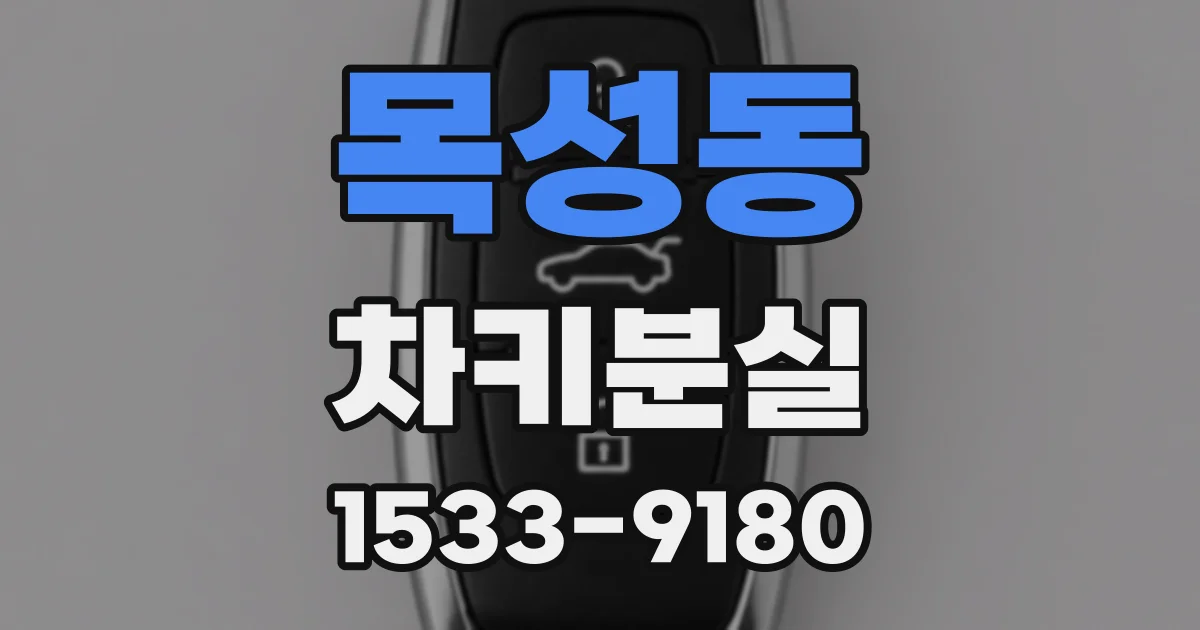 목성동 차키분실
