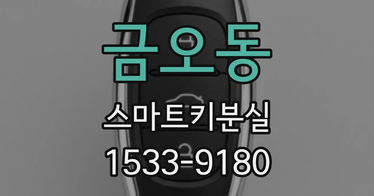 금오동 스마트키분실