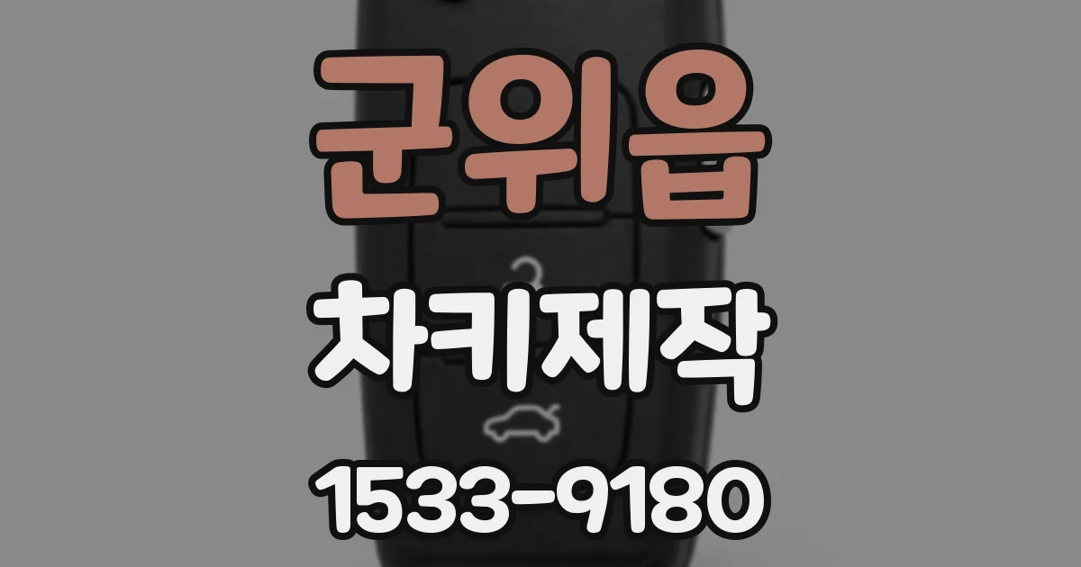 군위읍 차키제작