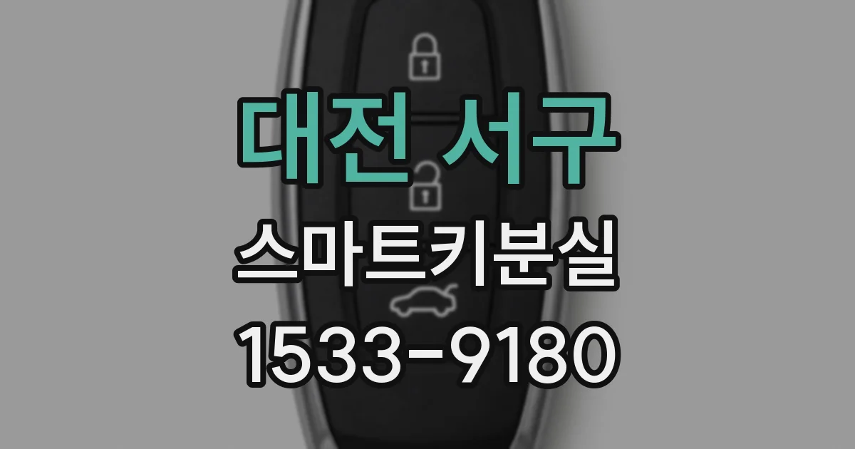 대전 서구 스마트키분실