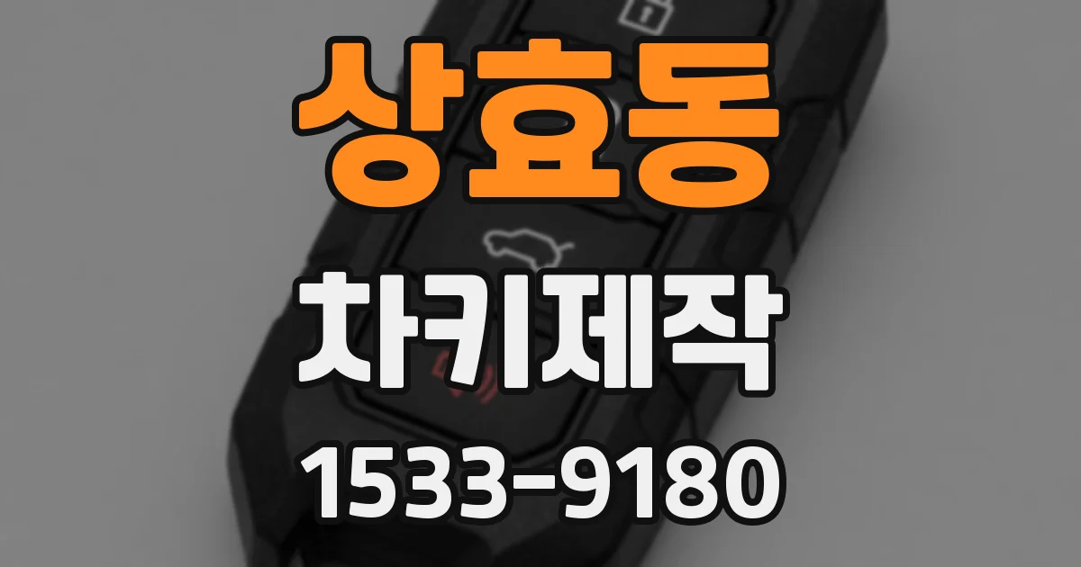 상효동 차키제작