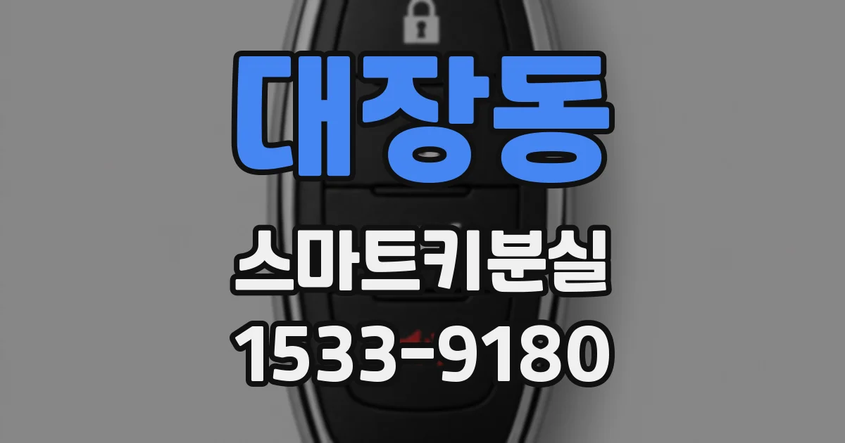 대장동 스마트키분실