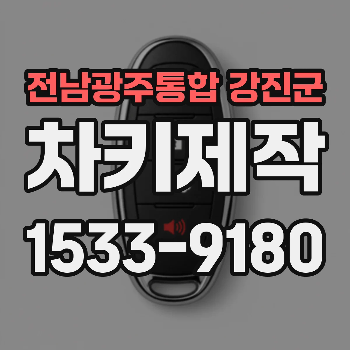 전남광주통합 강진군 차키제작