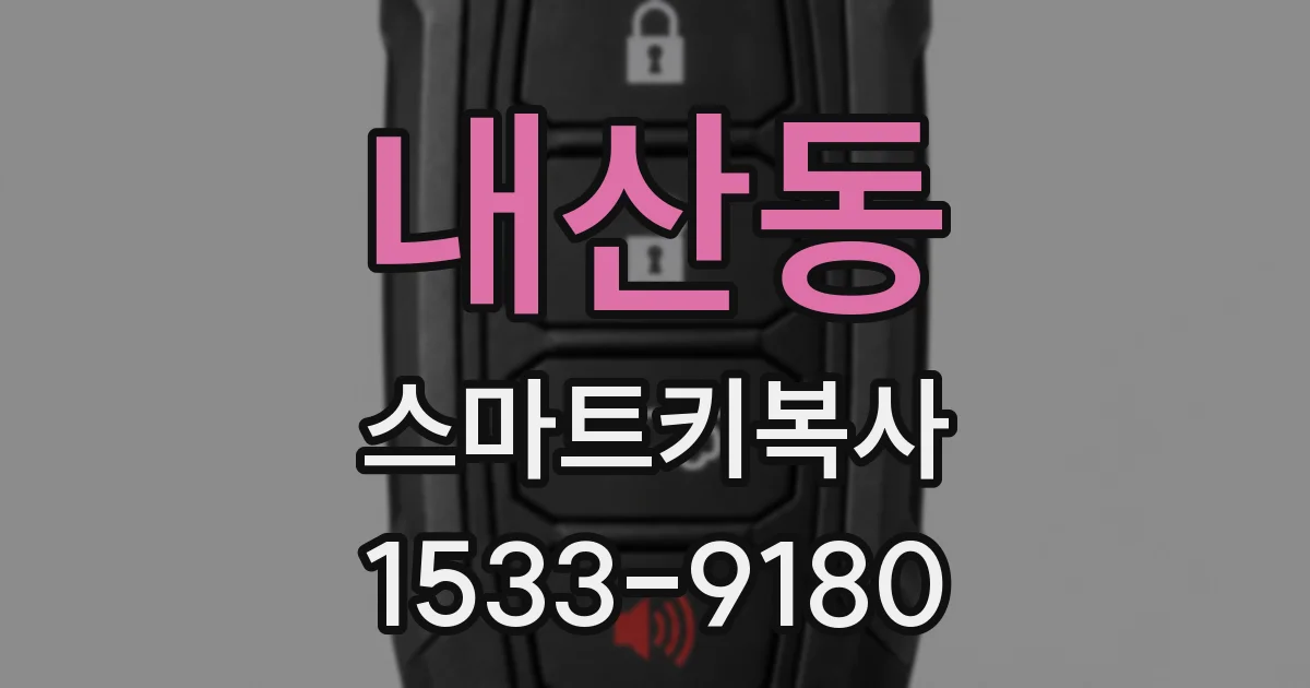 내산동 스마트키복사