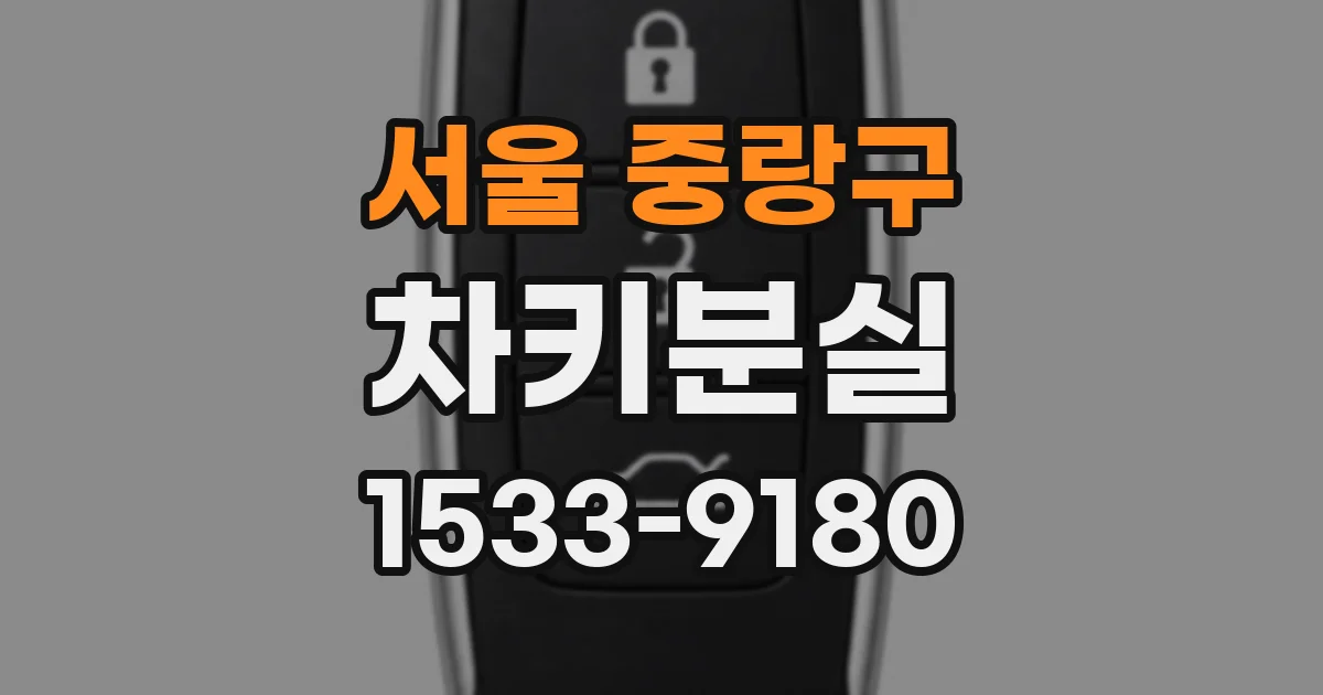 서울 중랑구 차키분실