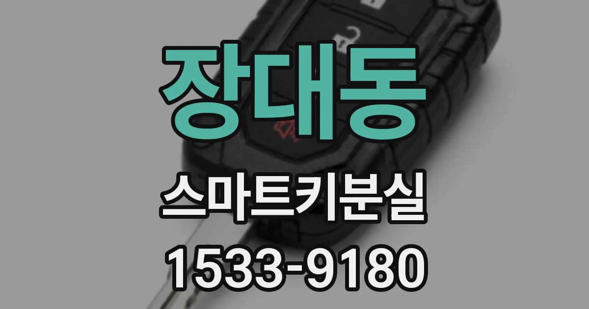 장대동 스마트키분실