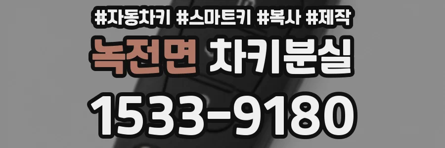 녹전면 차키분실