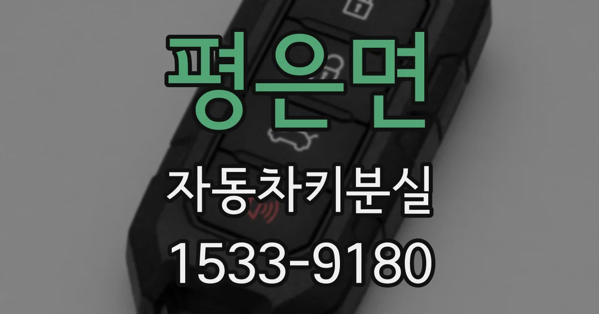 평은면 자동차키분실