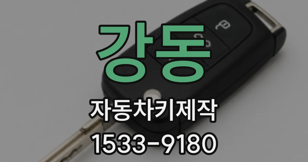 강동 자동차키제작