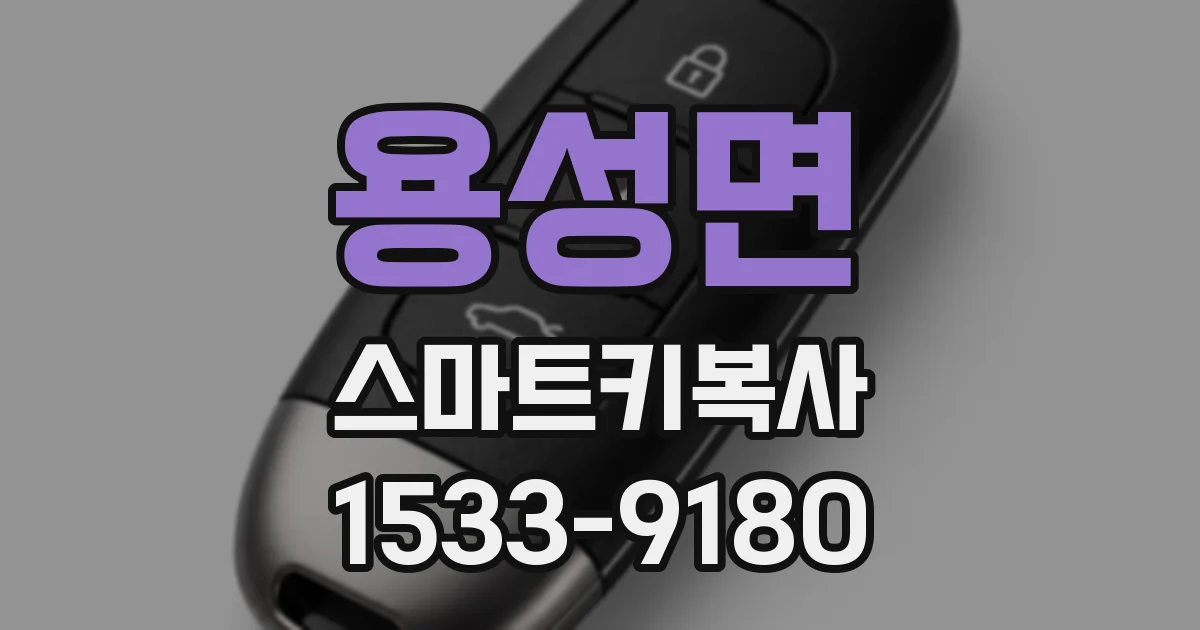용성면 스마트키복사