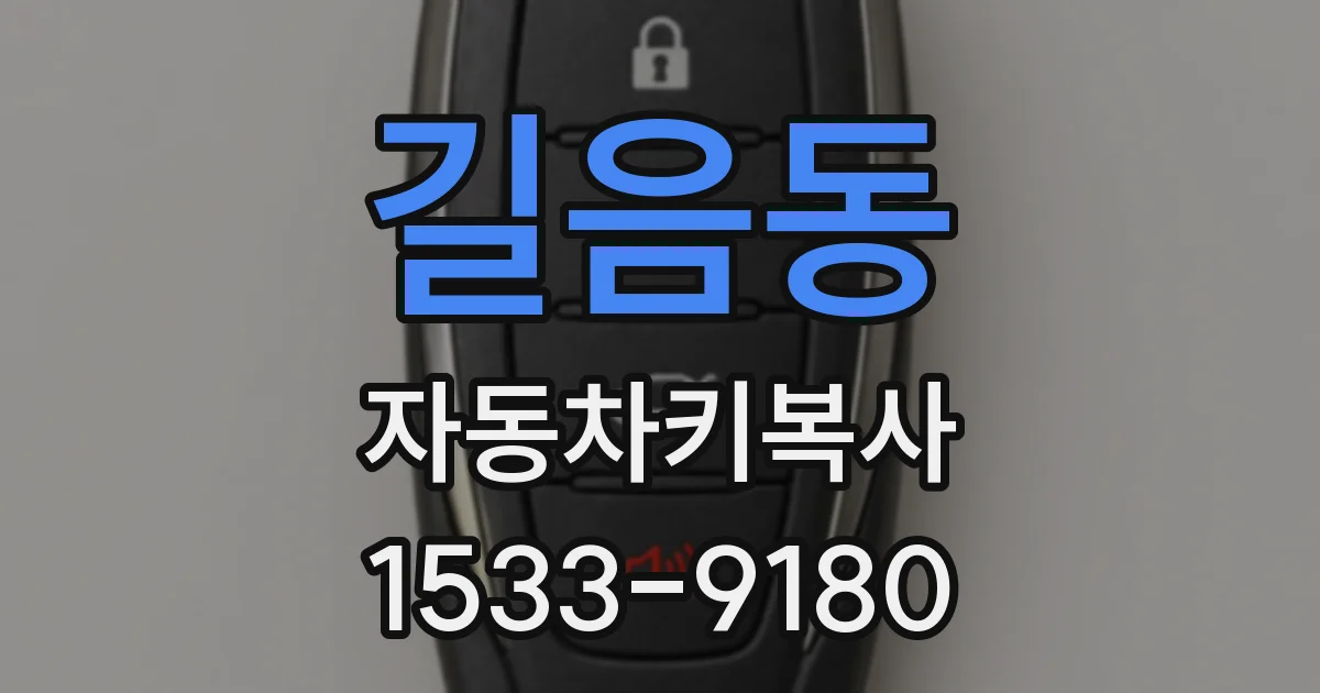 길음동 자동차키복사