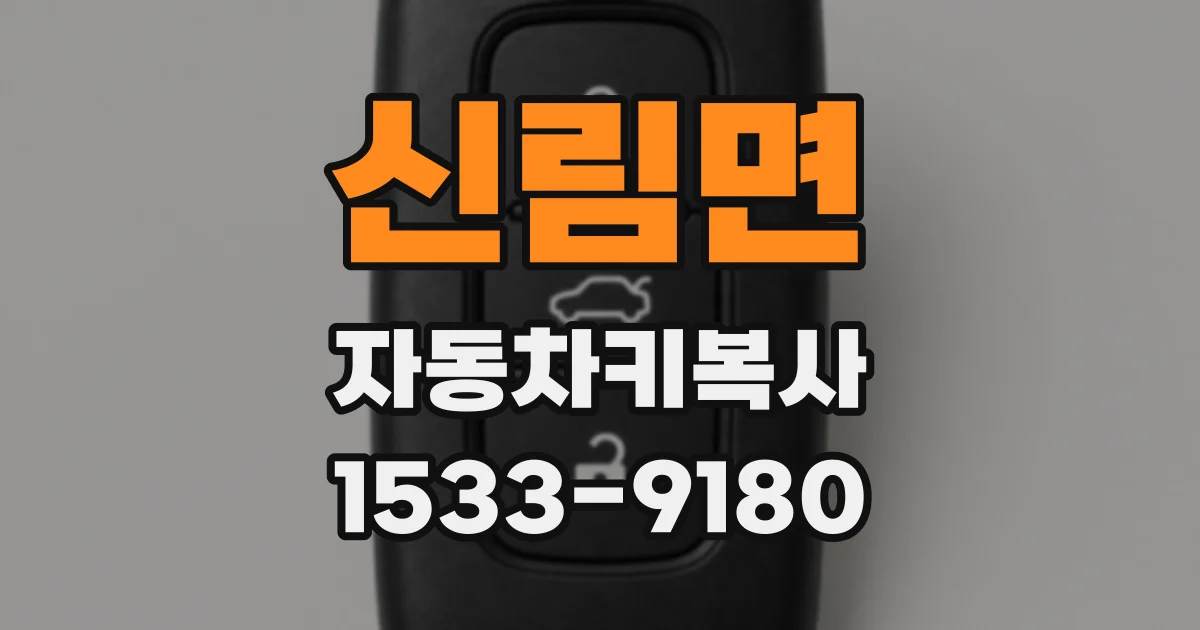 신림면 자동차키복사