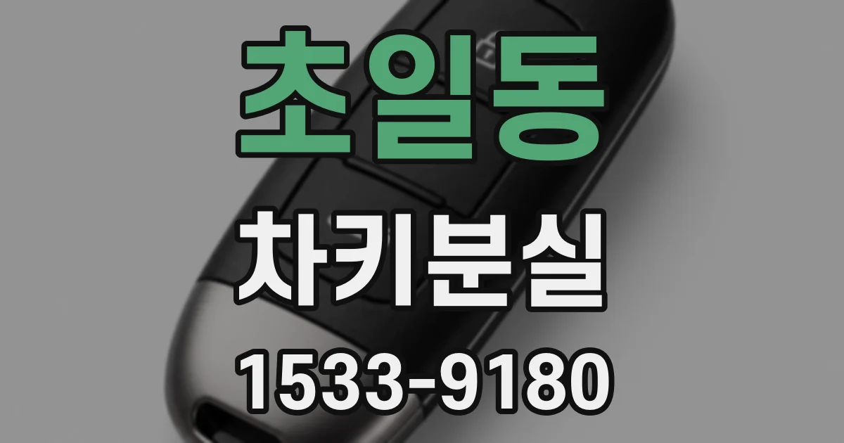 초일동 차키분실