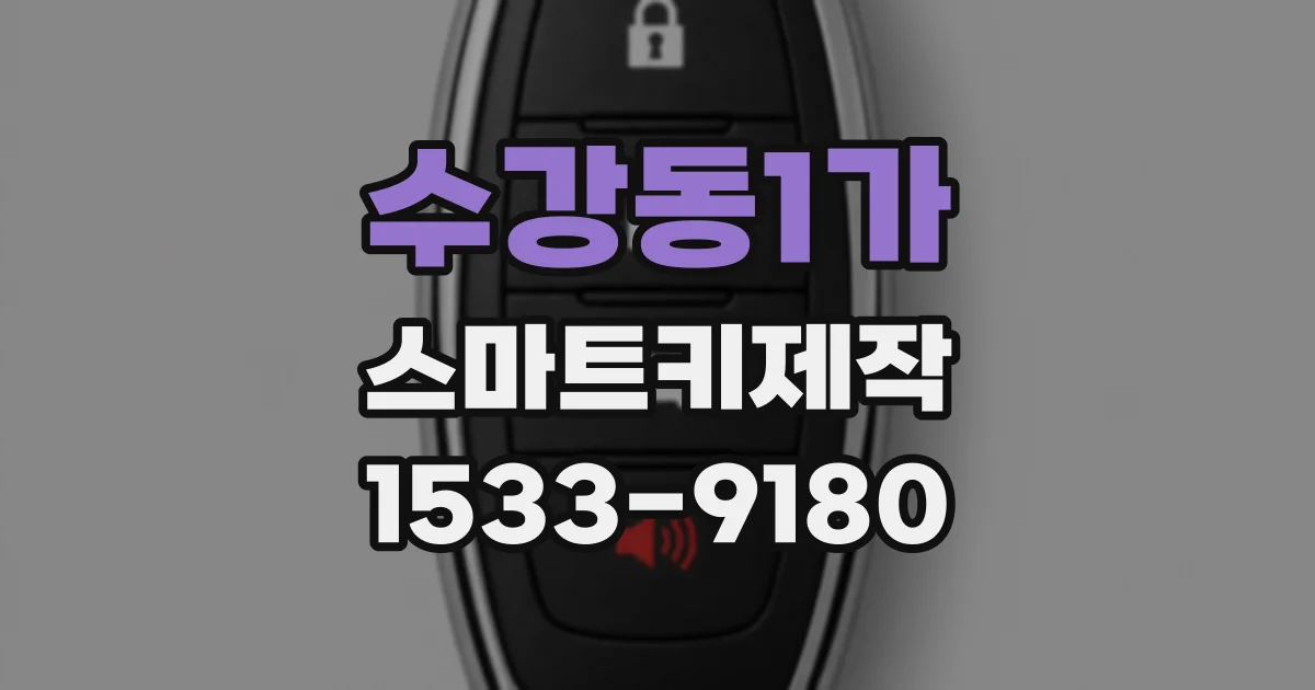 수강동1가 스마트키제작