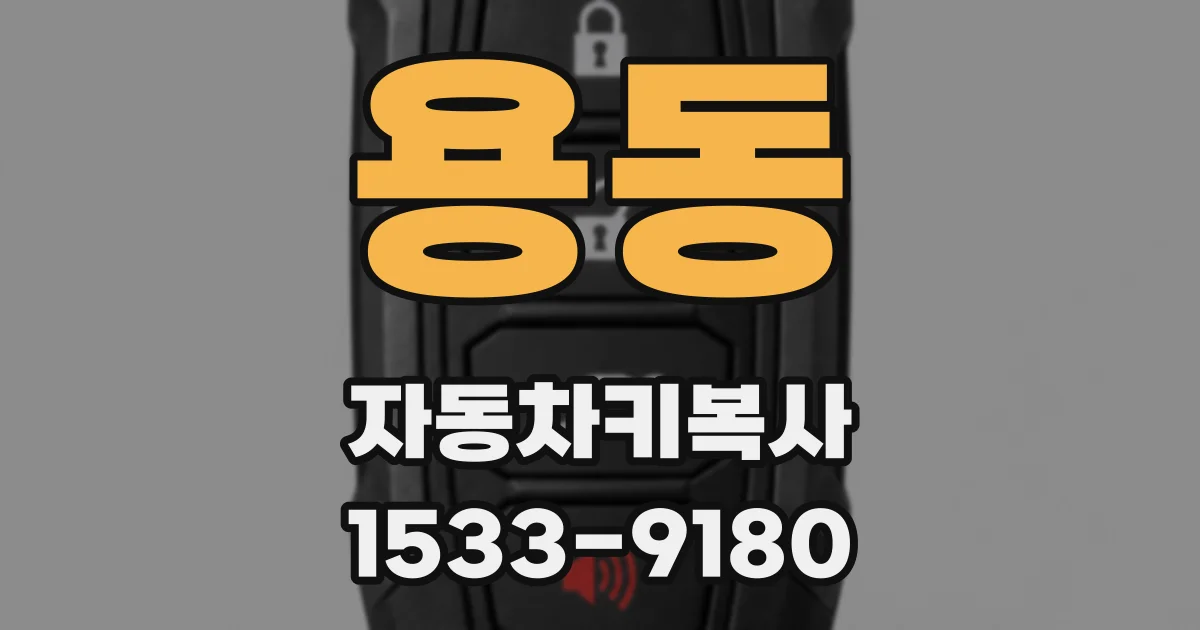용동 자동차키복사