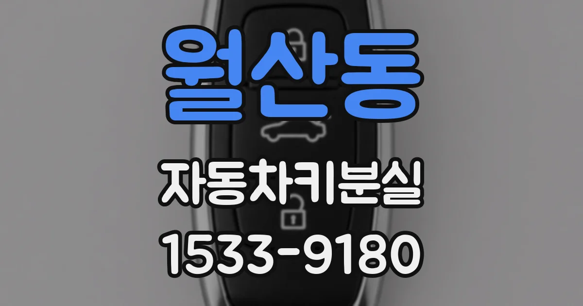 월산동 자동차키분실