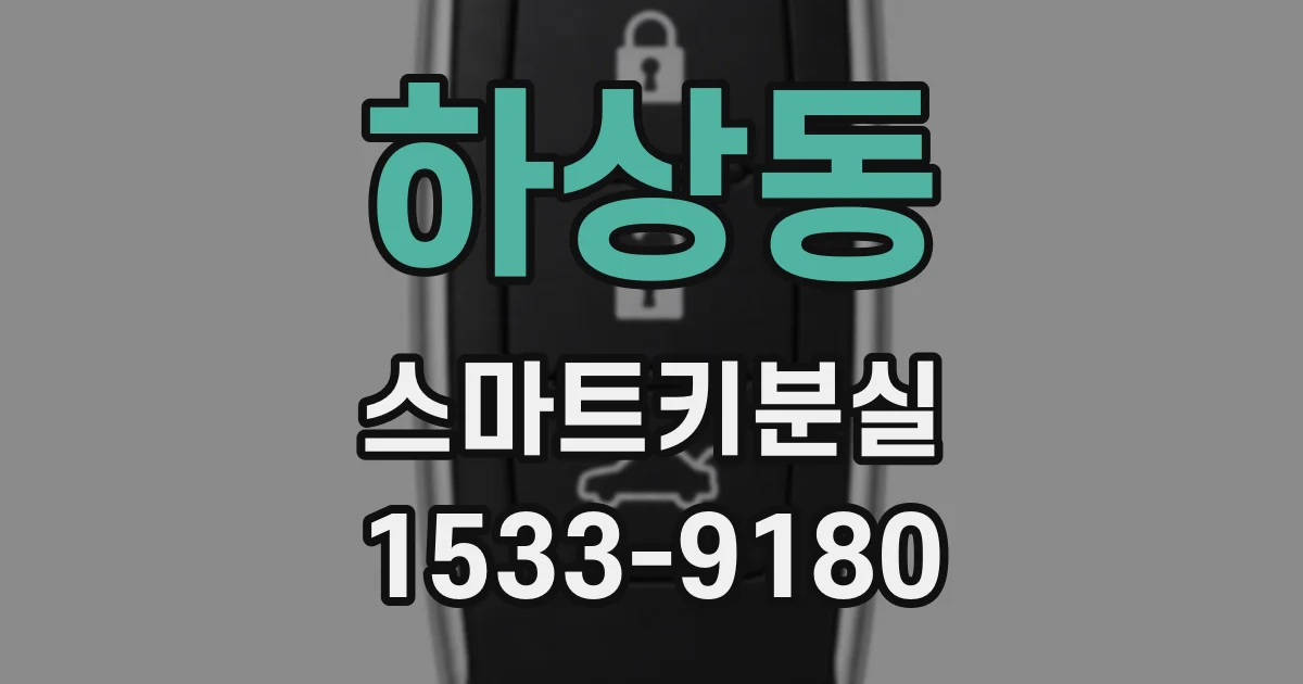 하상동 스마트키분실