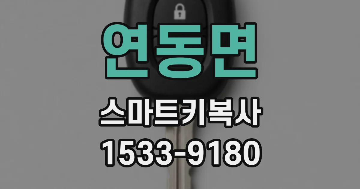 연동면 스마트키복사
