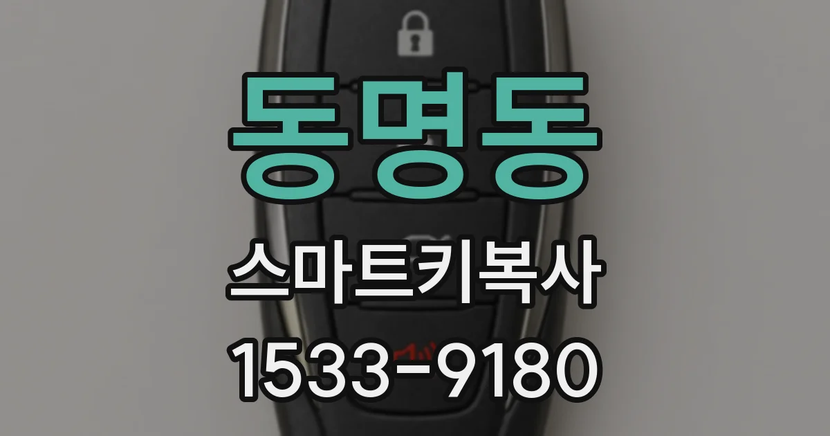 동명동 스마트키복사