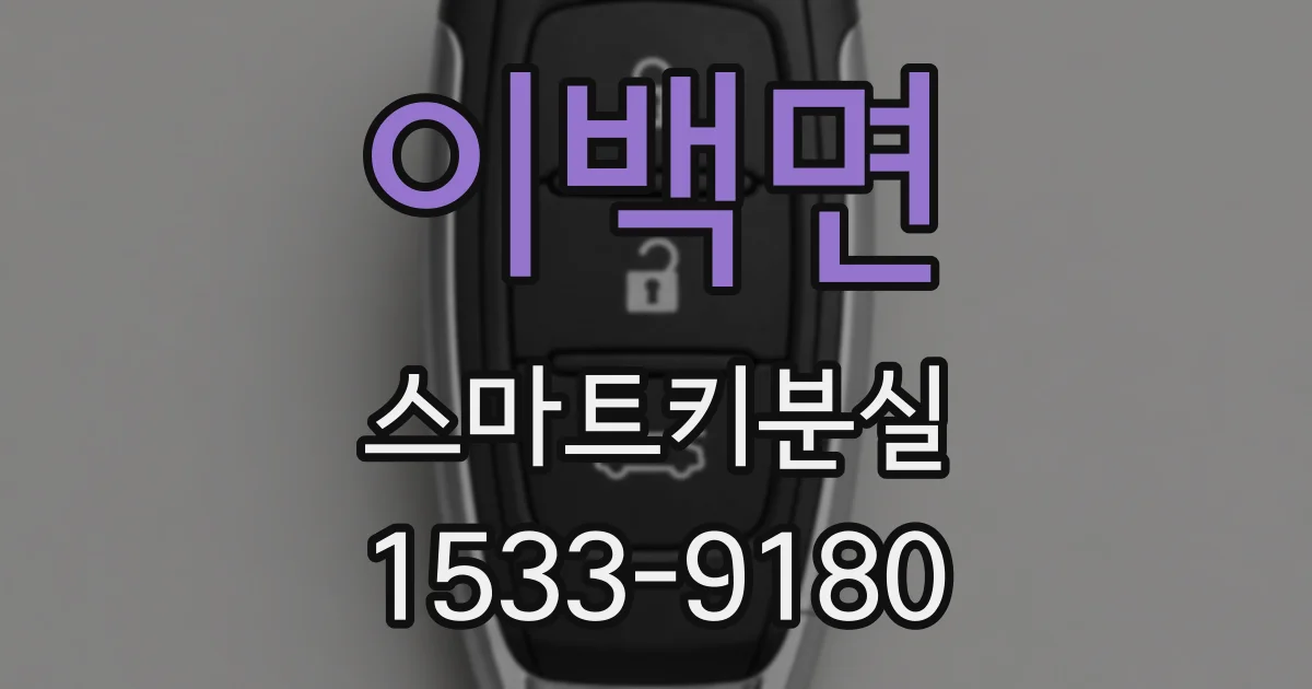 이백면 스마트키분실