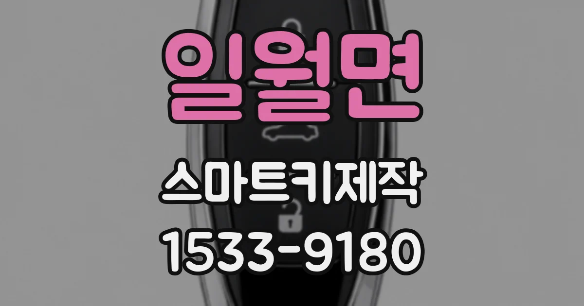 일월면 스마트키제작