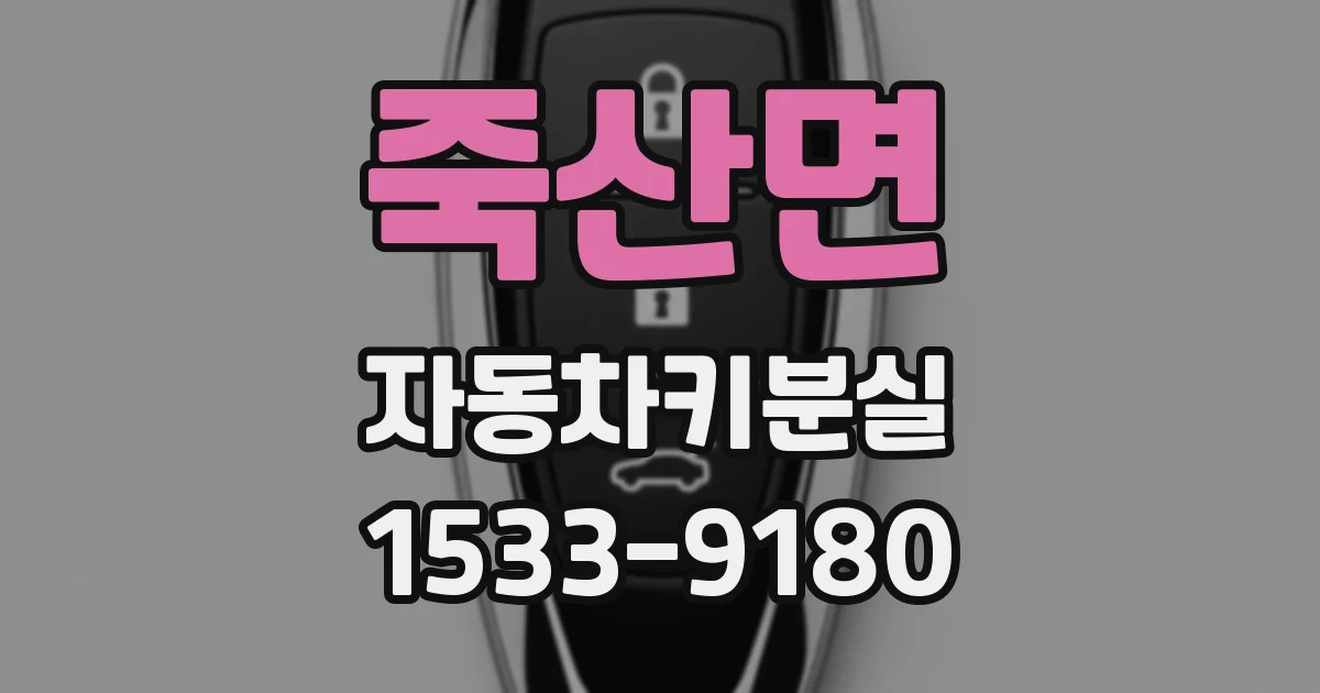 죽산면 자동차키분실