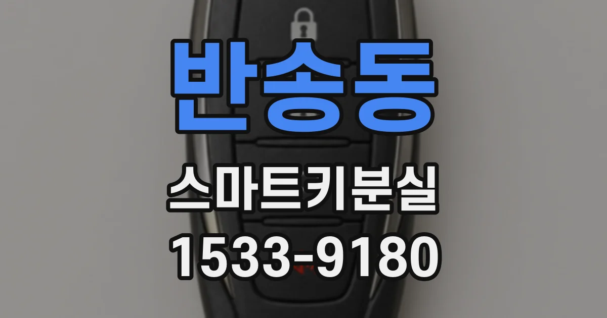 반송동 스마트키분실