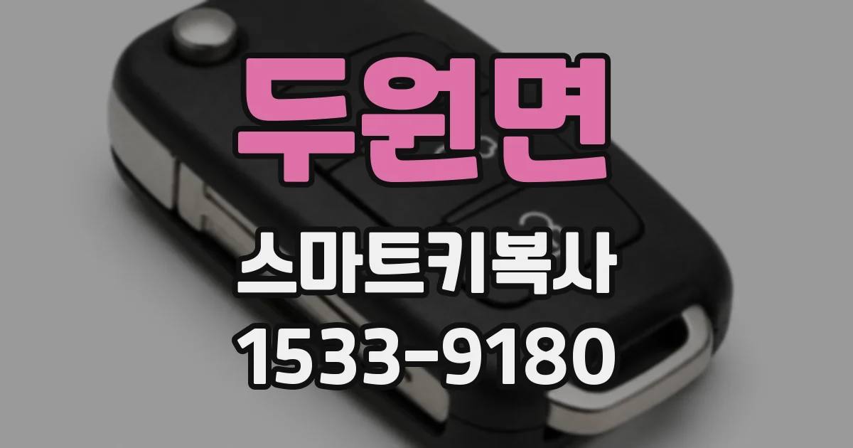 두원면 스마트키복사