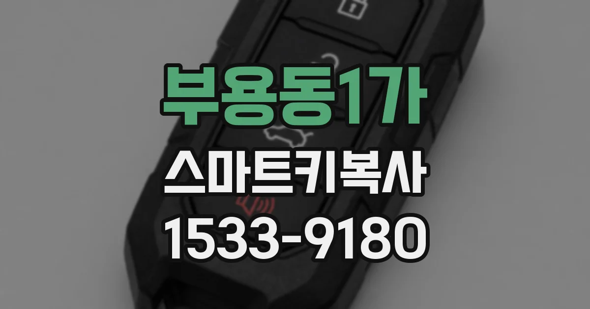 부용동1가 스마트키복사