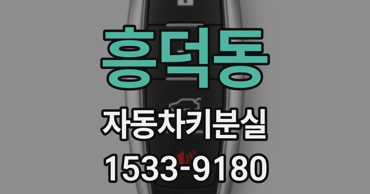 흥덕동 자동차키분실