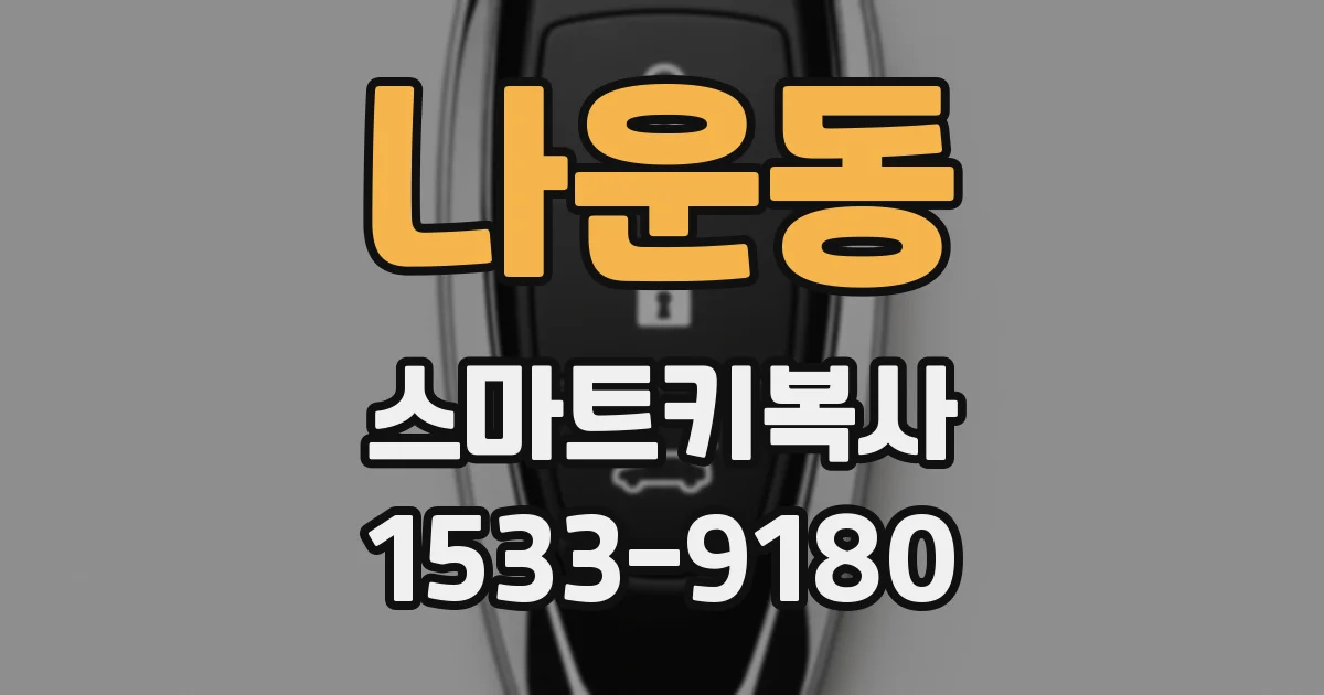 나운동 스마트키복사