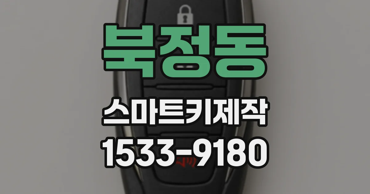 북정동 스마트키제작