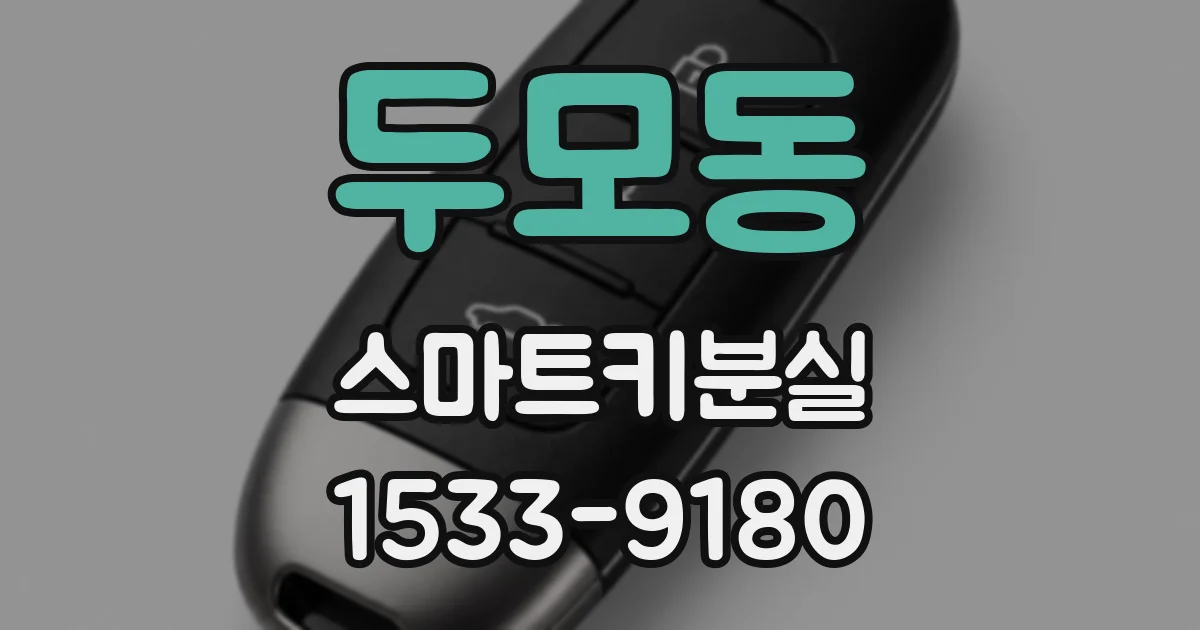 두모동 스마트키분실