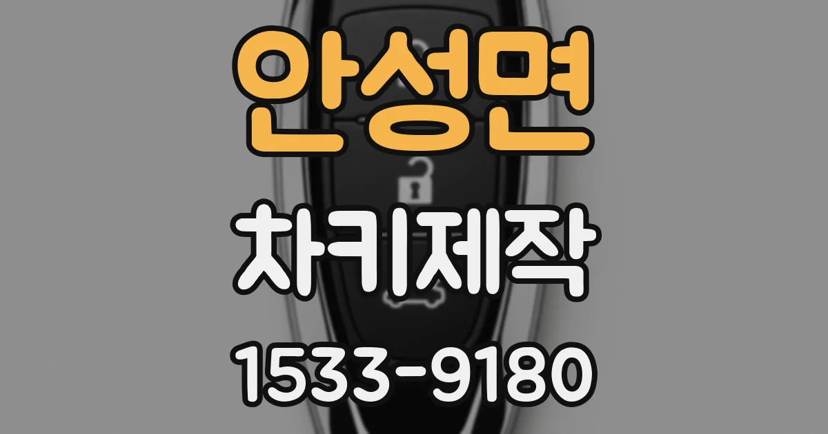 안성면 차키제작